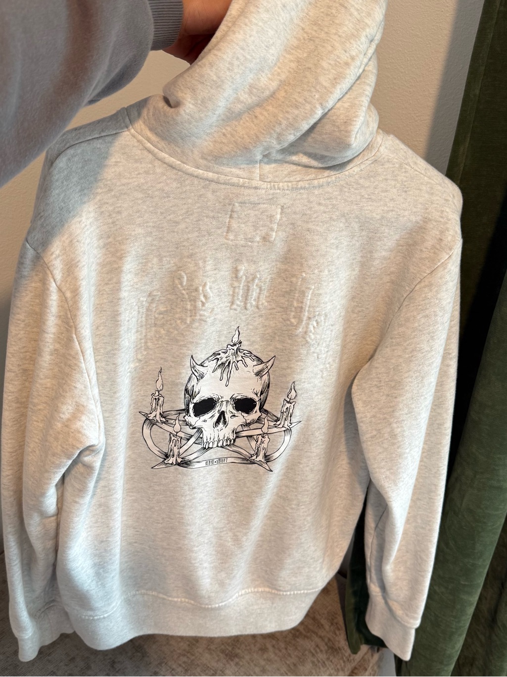 Voight Made In Hell Unisex Hoodie Grey Small